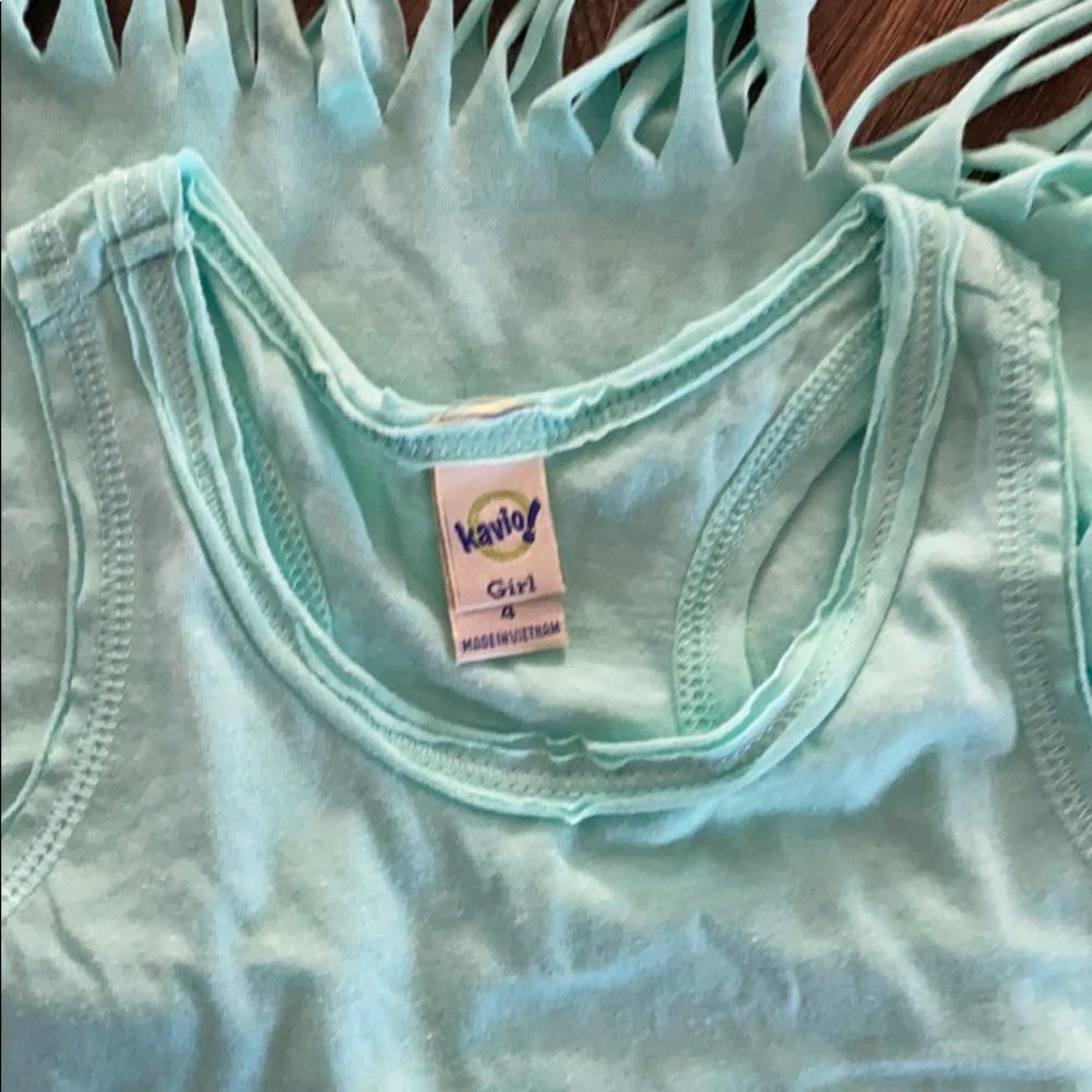 🔹4/$20🔹 Racerback Fringed Bottom Tank NEW - Picture 5 of 5